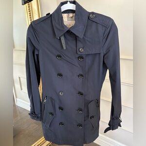 Burberry Brit Navy-blue Trench Coat Size US 2 / UK 4